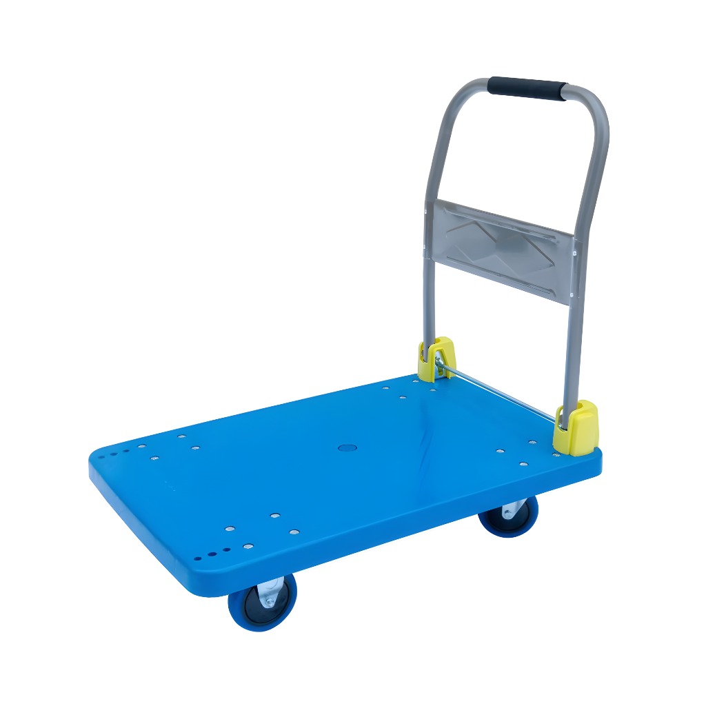 РНС 400 - Тележка платф. со складной ручкой (нагрузка 400 кг, 125 мм, 600х900 мм, платформа - пластик)