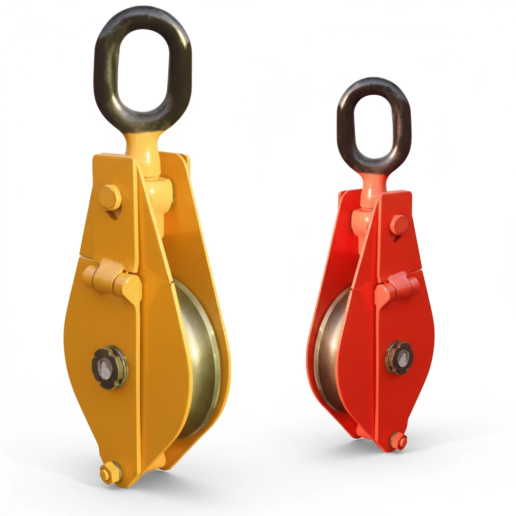 Блок монтажный однорольный с ушком (проушиной) 0.5 т 1 ролик