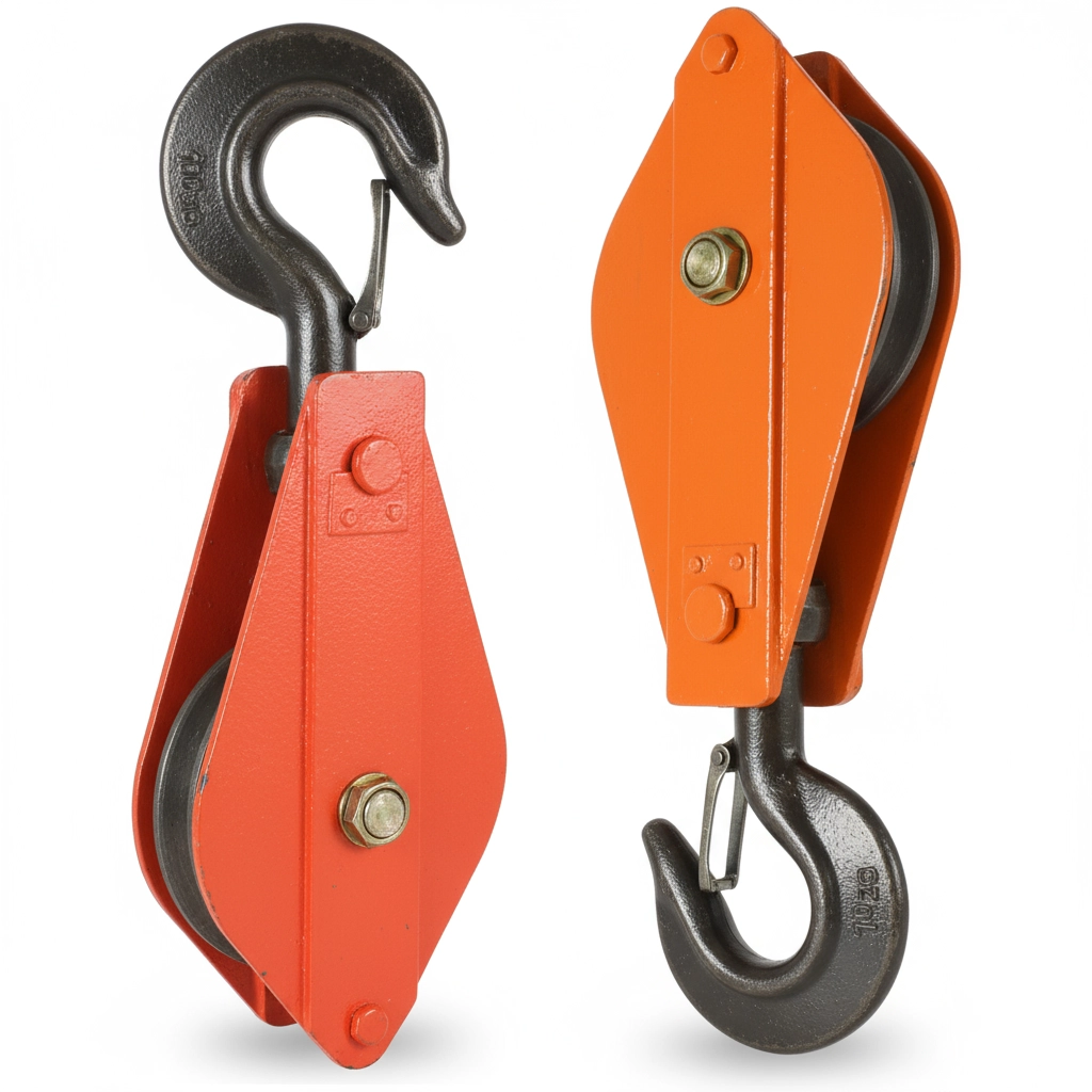 Блок монтажный однорольный с крюком 5 т 1 ролик