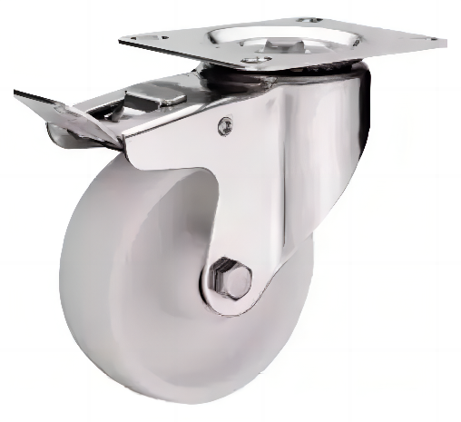 SCppb 42 - Полипропиленовое колесо 100 мм (площадка, поворотн., тормоз)