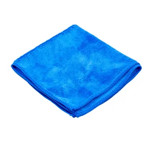 Салфетка из микрофибры пушистая, размер 30x30см, плотность 380г/м2, цвет синий - AS380B3030